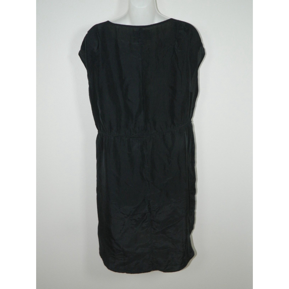 Brochu Walker Dress Size Small Black Silk String Belt Mini - Picture 5 of 7